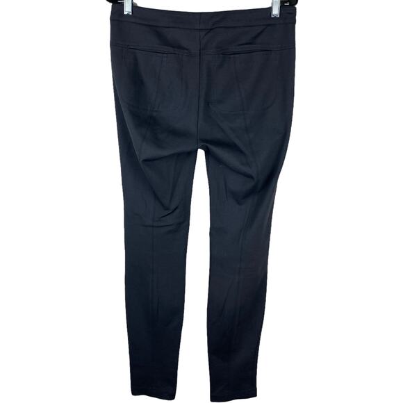 Vince Ponte Charcoal Skinny Pants Zip Pocket Trouser Mid Rise Size 8 Inseam 30" - Picture 2 of 7